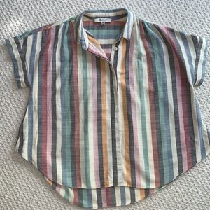 Madewell Button Front Cropped